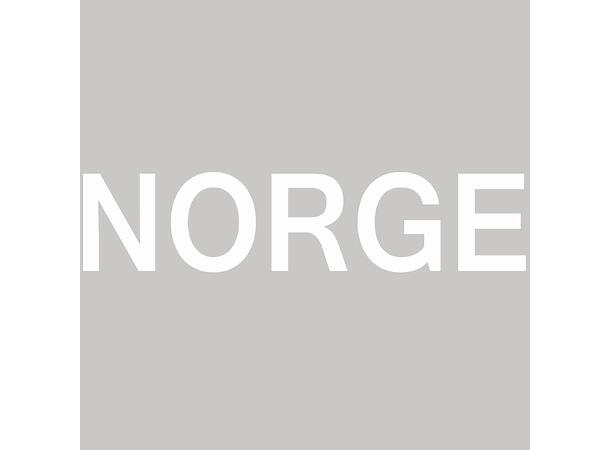 LOGO NORGE, Hvit 24cm Norge logo til trykking 